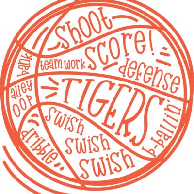 kld Tigers Basketball Word Art Thumbnail