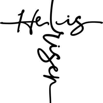 Easter Cross He Is Risen SVG Thumbnail