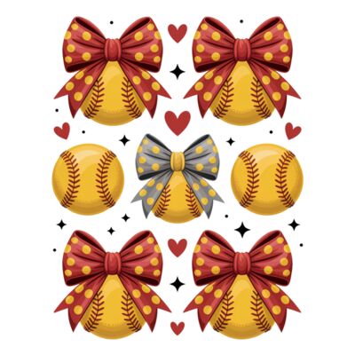 Softball Game Day Png  Softball Bow Png Thumbnail