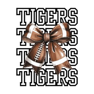 Tigers Football Coquette Bow Thumbnail